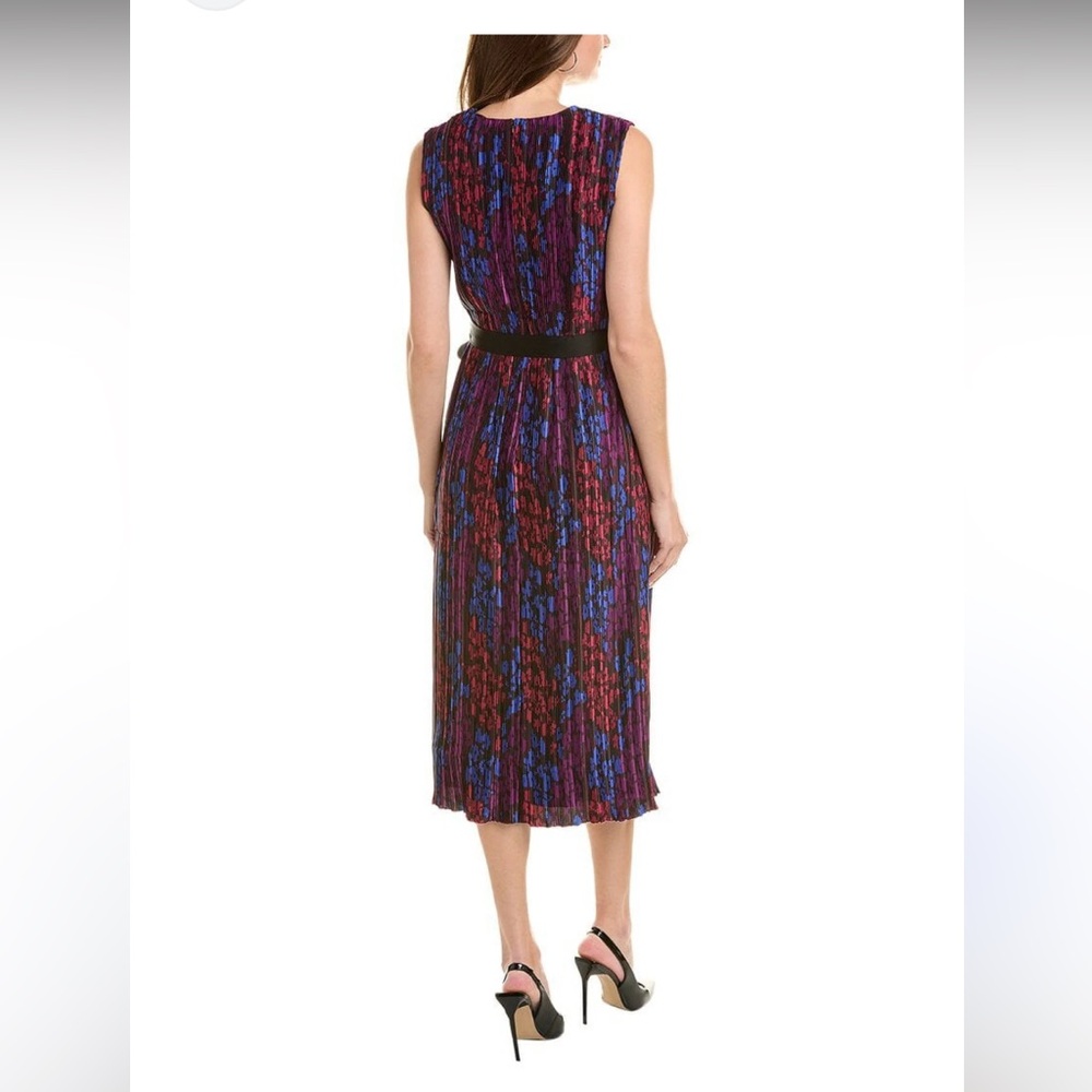 New Halston Heritage Red and Blue Patterned Dress size 12 - Picture 14 of 14